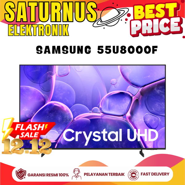 SMART TV SAMSUNG 55U8000F 55 INCH CRYSTAL 4K UHD Q-SYMPHONY DOLBY ATMOS UA55U8000FKXXD UA55U8000F U8