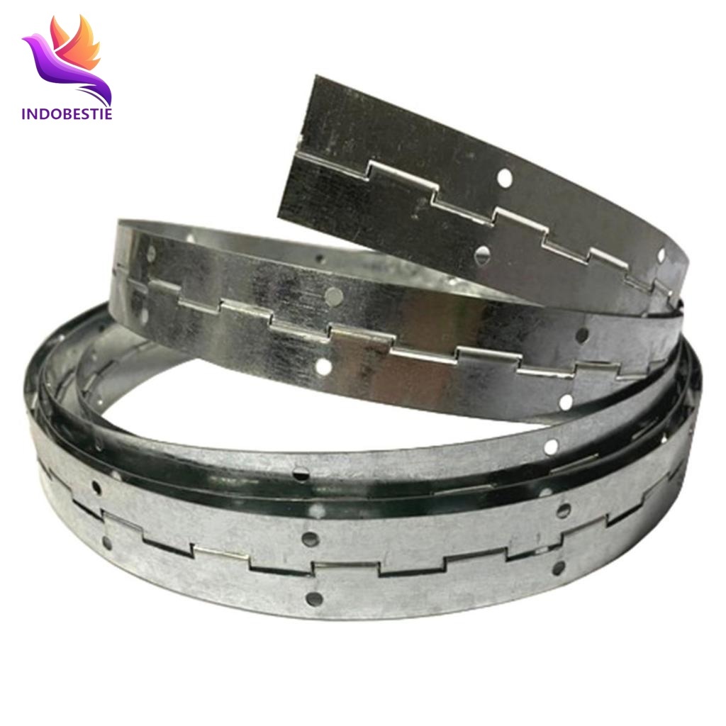 Engsel Piano Galvanis Meteran Panjang 3 Meter / Engsel Harmonika Pintu Lemari Dapur Etalase Besi Mej