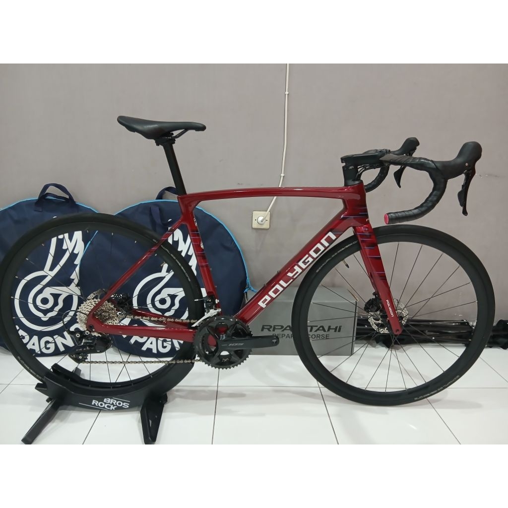 ROADBIKE POLYGON STRATTOS S7D SIZE M UPGRADE HANDLEBAR ZIPP SL-70 AERO CARBON ORIGINAL