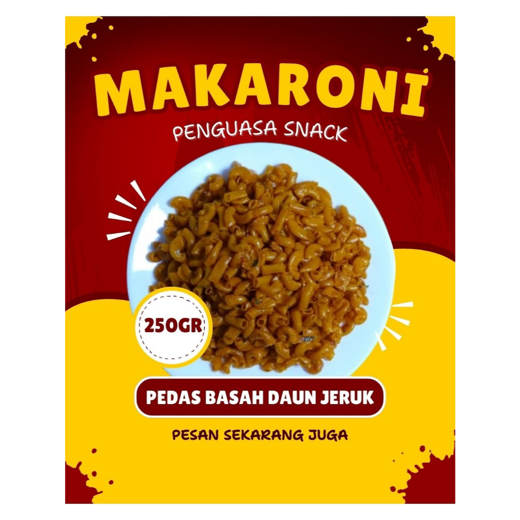 Makaroni Pedas Basah 250gr | Makaroni Bumbu Basah