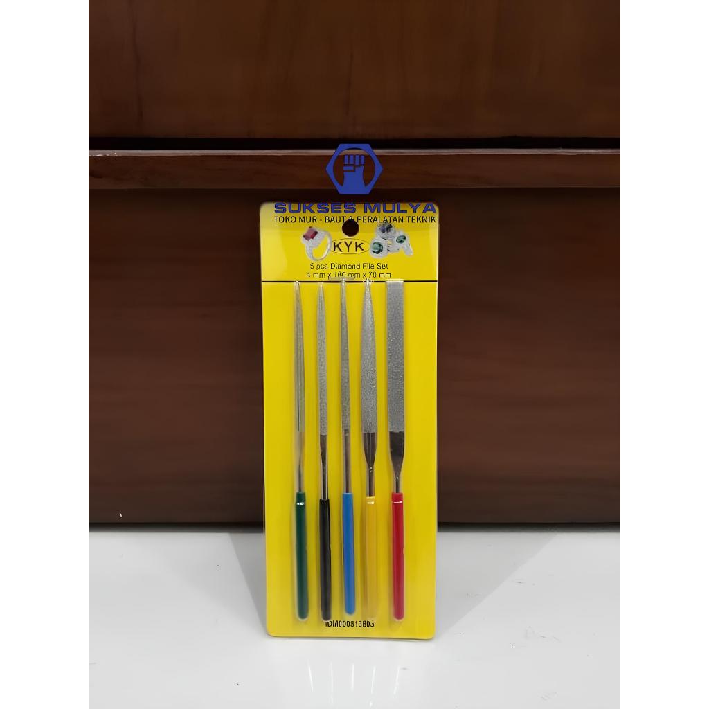 KYK Kikir Intan 1 Set 5 Pcs / Kikir Diamond