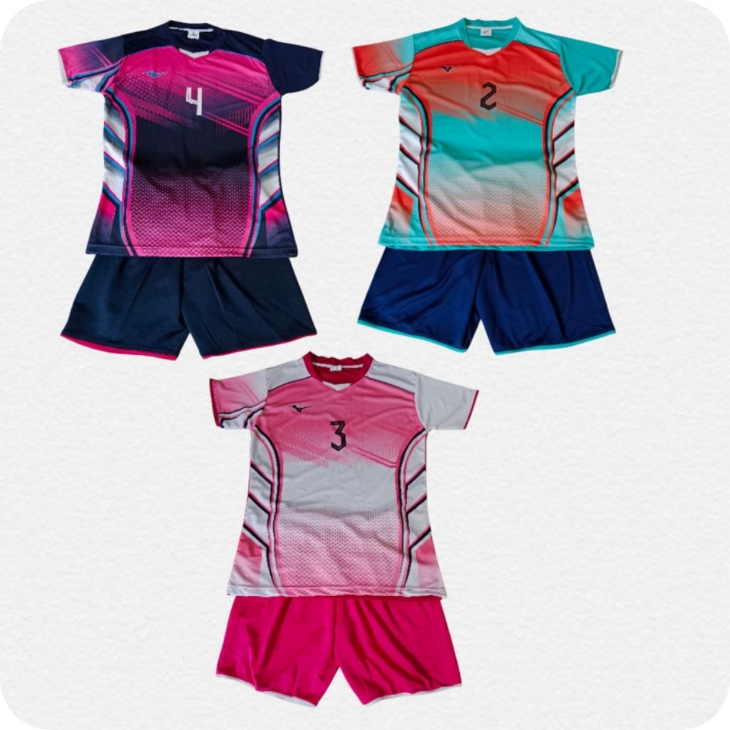 Setelan Baju Voli wanita lusinan