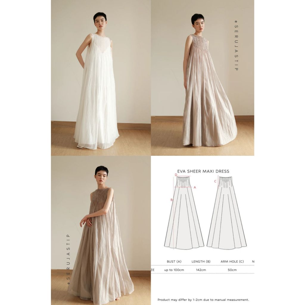 Jastip SAYA TALES EVA - SHEER MAXI DRESS
