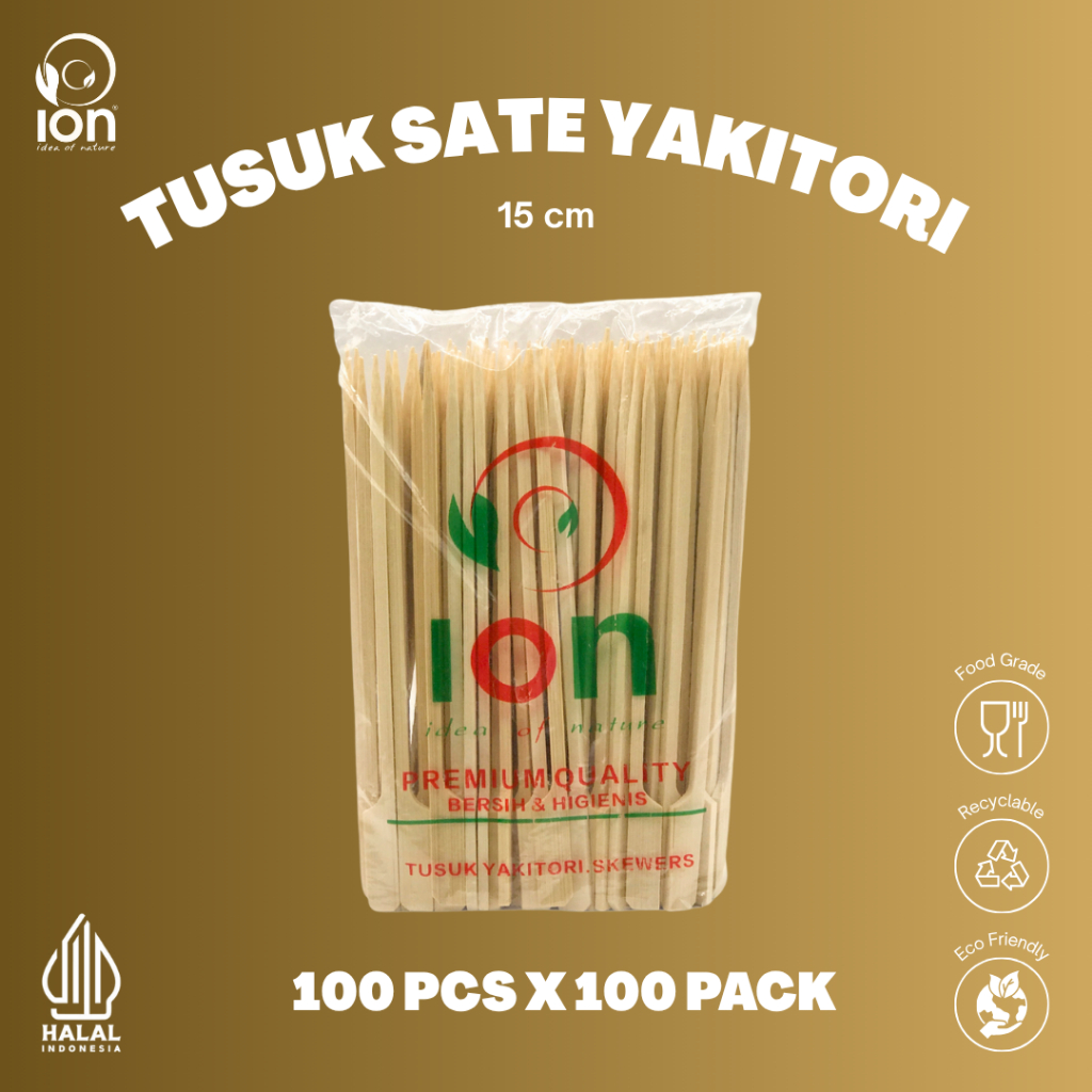 Tusuk sate dayung 15cm / Tusuk Yakitori Jepang / Tusuk Sate