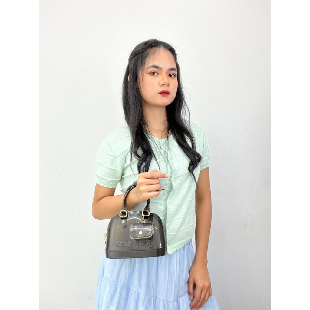 Tas Wanita Jelly Bag PVC Transparent Mini Hand bag