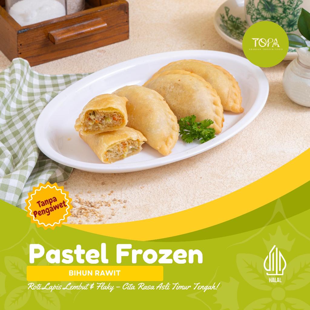 PASTEL BIHUN RAWIT FROZEN TOPA FOOD ISI 10 PCS | PASTEL PEDAS SIAP GORENG | SNACK FROZEN FOOD