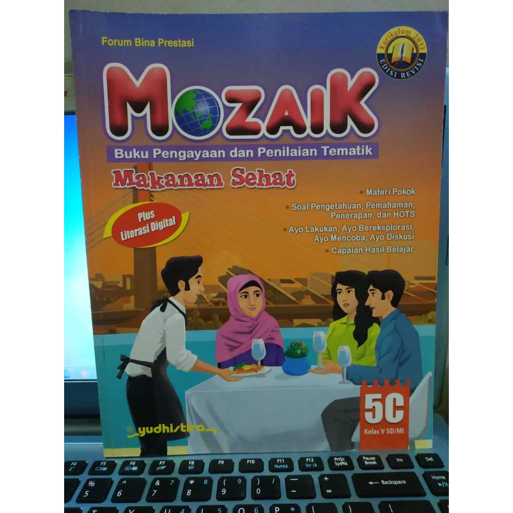 ORIGINAL BUKU MOZAIK TEMATIK SD 5C MAKANAN SEHAT K3 YUDHISTIRA