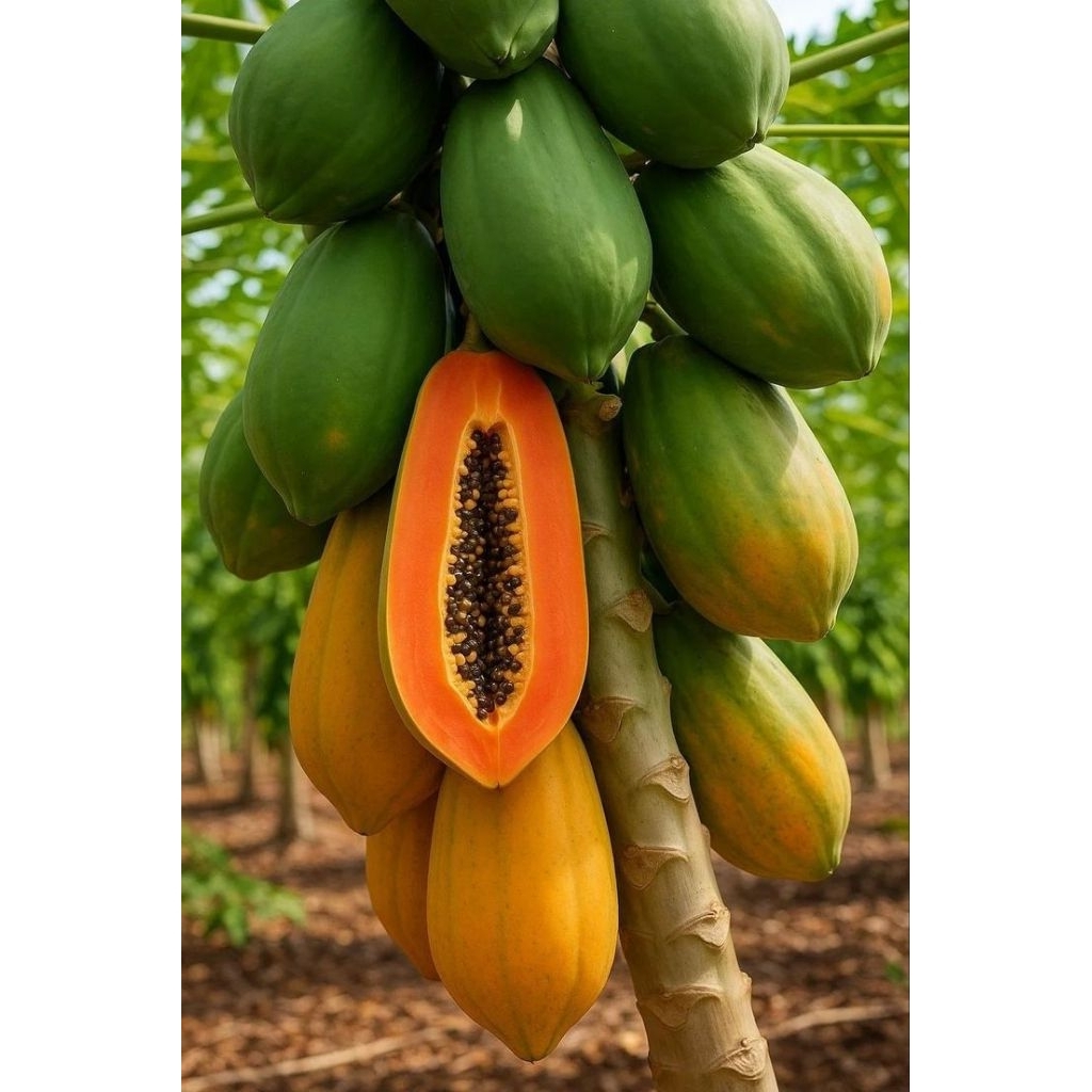 100 biji benih pepaya Thailand