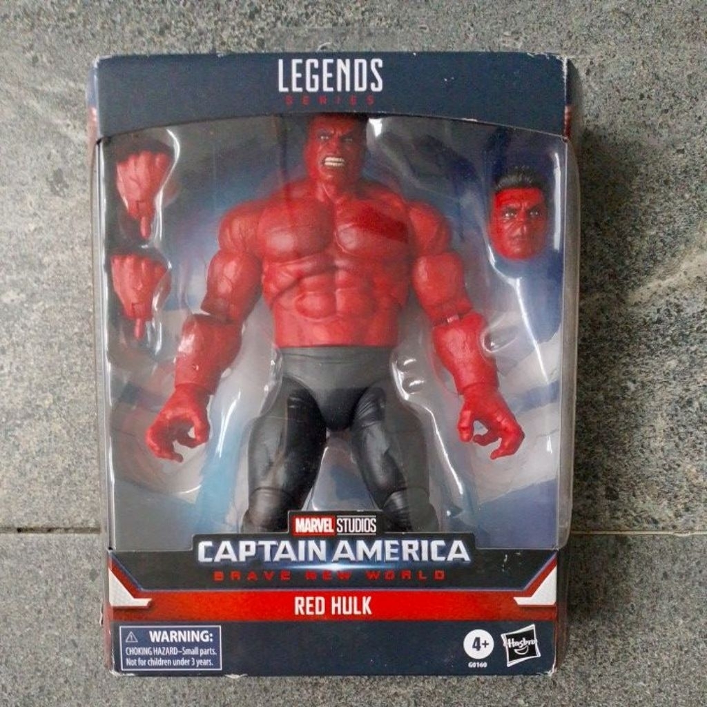Mainan Action Figure Marvel Legends Red Hulk Original Hasbro