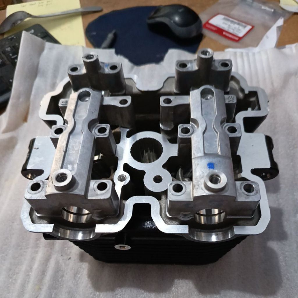 BLOCK SILINDER HEAD ASSY SUZUKI SATRIA FU 150 LAMA ASLI ORIGINAL LOSTPACK