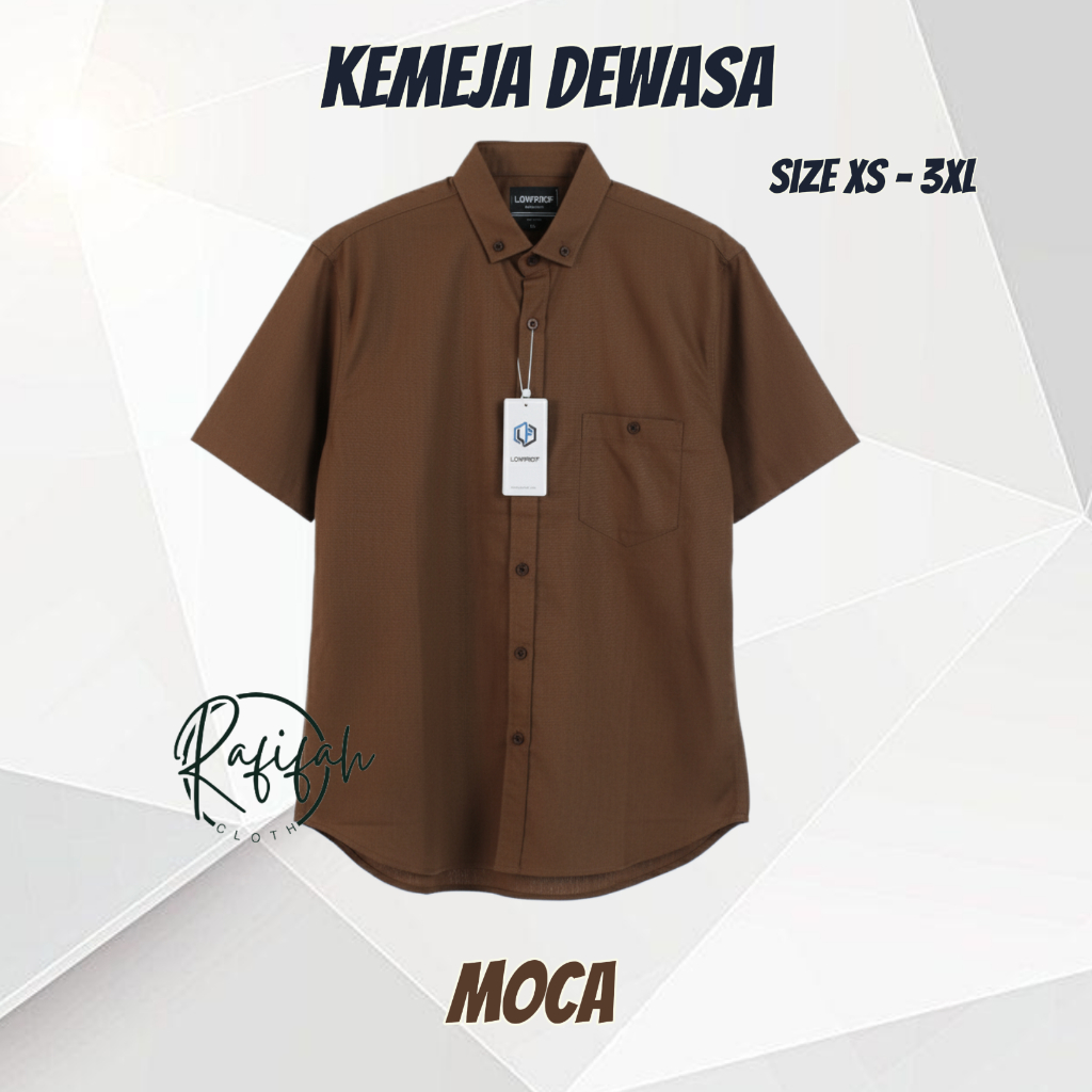 Kemeja Pria Polos Cotton Sigaret Premium Slimfit