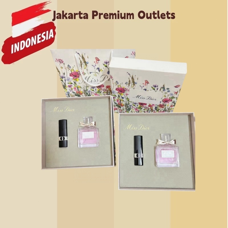 Dior Parfum Gift Set original |Miss Dior EDT 50ml +Dior lipstik Velvet #720 3.5gr Miss Dior Blooming