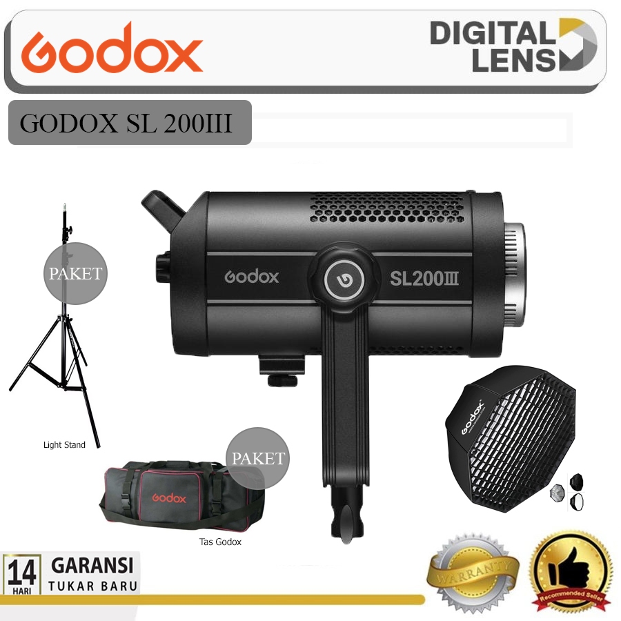 Paket Sl200iii Softbox Stand dan tas