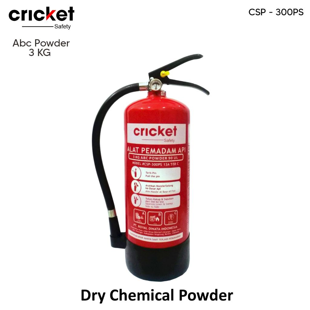 APAR SNI 3 KG CRICKET SAFETY / APAR ABC POWDER 3 KG SNI / ALAT PEMADAM SNI 3KG