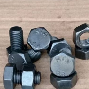 baut mur baja m12x40, kunci 19