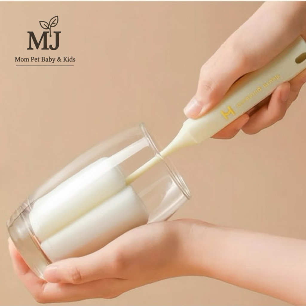 Spons Pencuci Botol Gelas Termos Warna Putih Estetik - MJ x RumahPutihQu