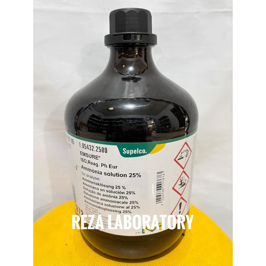 Ammonia Solution 25% Pro Analis / Larutan Amonia MERCK 105432 2,5L ORIGINAL