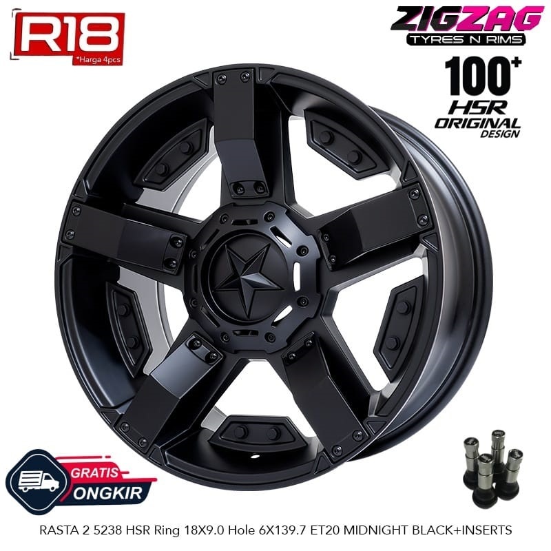HSR Rasta R18 Velg Untuk Fortuner Pajero Hillux