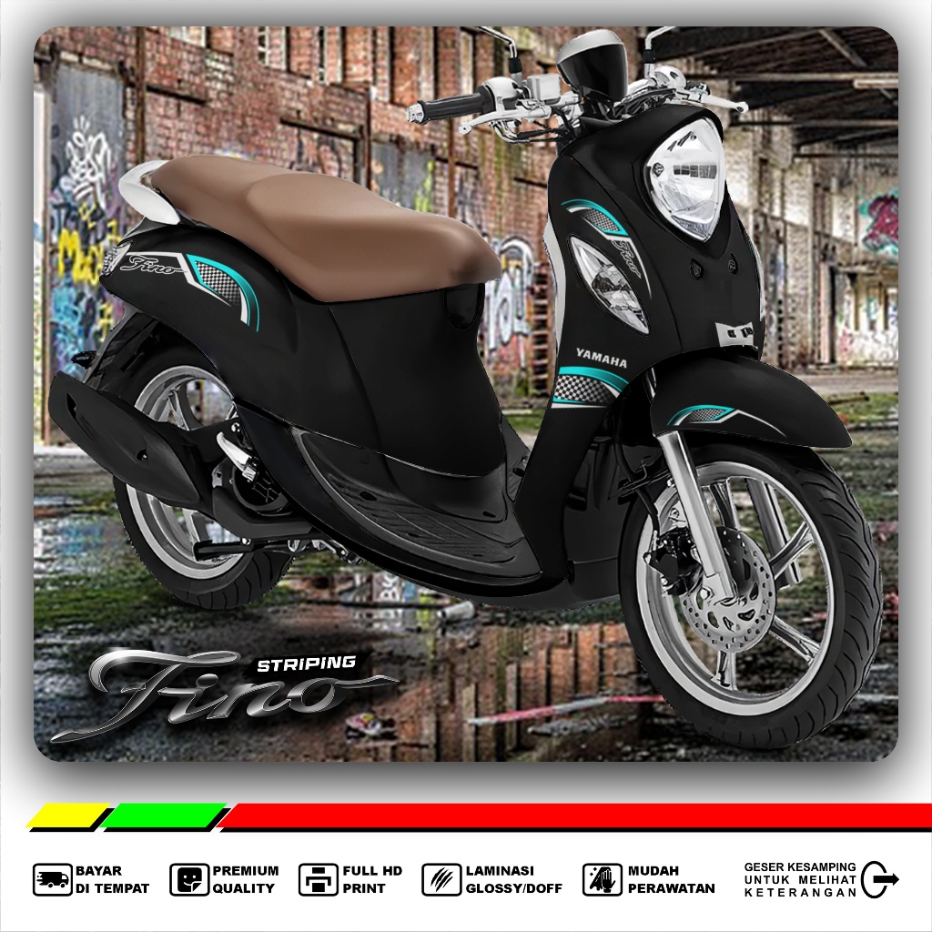 Striping Yamaha Fino 125 UV Transparan Custom Sticker Mio Fino Premium Grande
