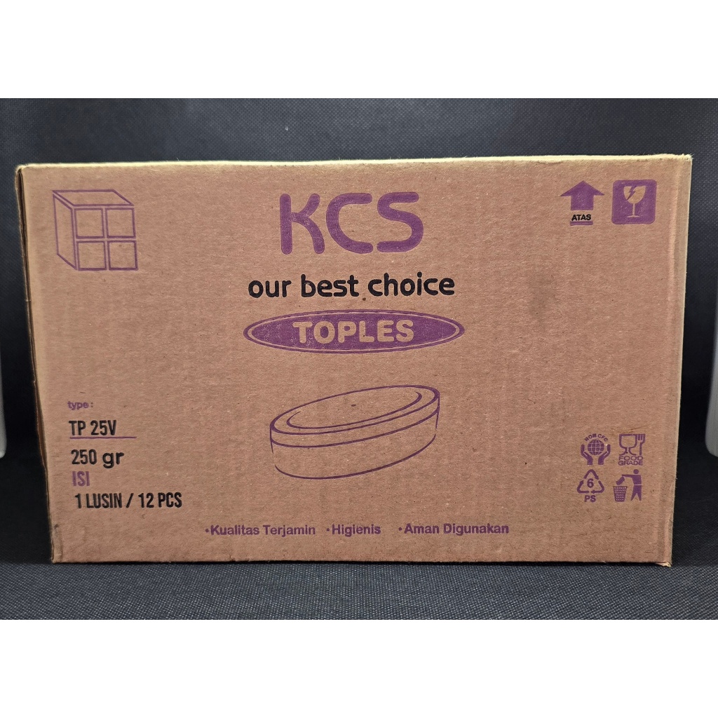 (12 PCS) MURAH Toples Kue Kering/Jajan Oval  250gr