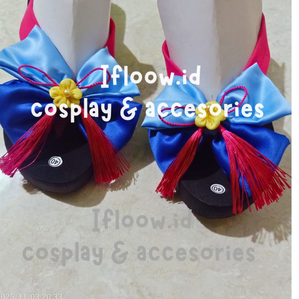 (ifloow.id) Ready stock Geta Ayaka Sandal Ayaka | Ayaka Kamisato Geta