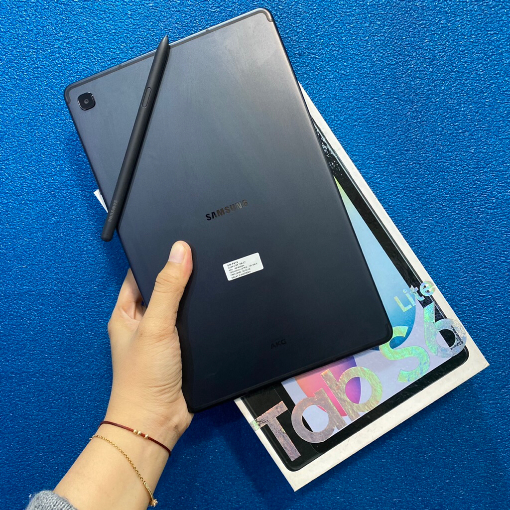 Samsung Tab S6 Lite 4/128gb second bekas pakai normal fullset ori