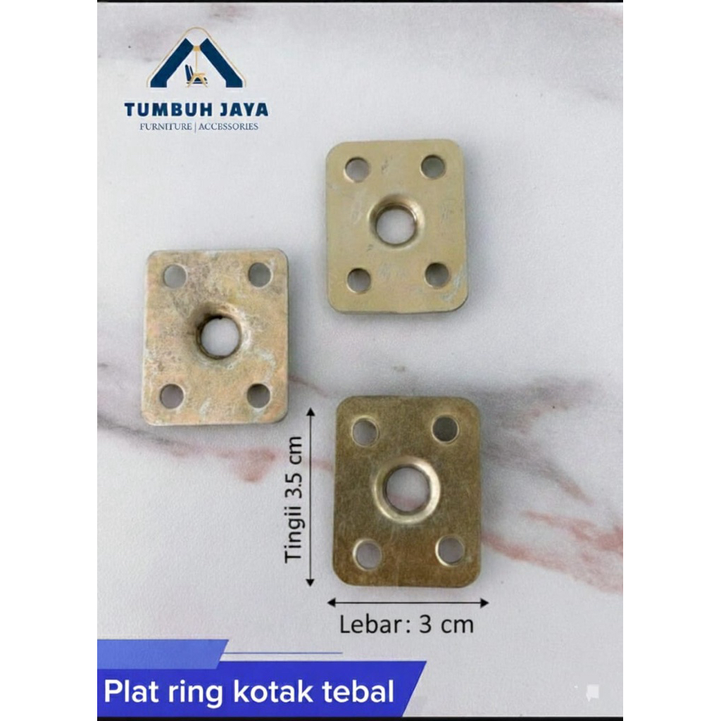 Plat ring kotak / Ring plat / Plat ring kaki sofa mini