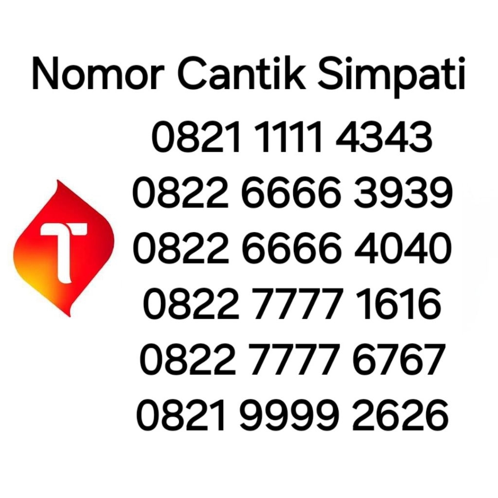 NOMOR CANTIK SIMPATI 4G SERI KWARTED TRIPLE KWARTED 7777 ABAB 1616 6767 RAPIH MURAH - 082X 7777 1616