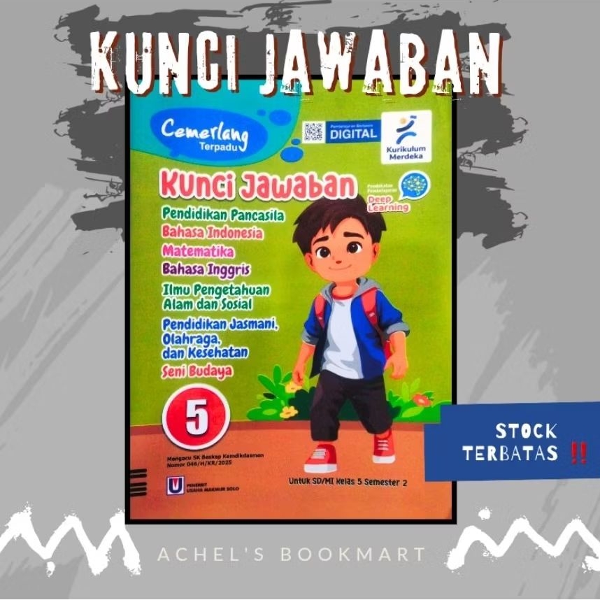 PEGANGAN GURU (Kunci Jawaban) - LKS CEMERLANG Kelas 5 SD/Mi - SEMESTER 2 - KURIKULUM MERDEKA