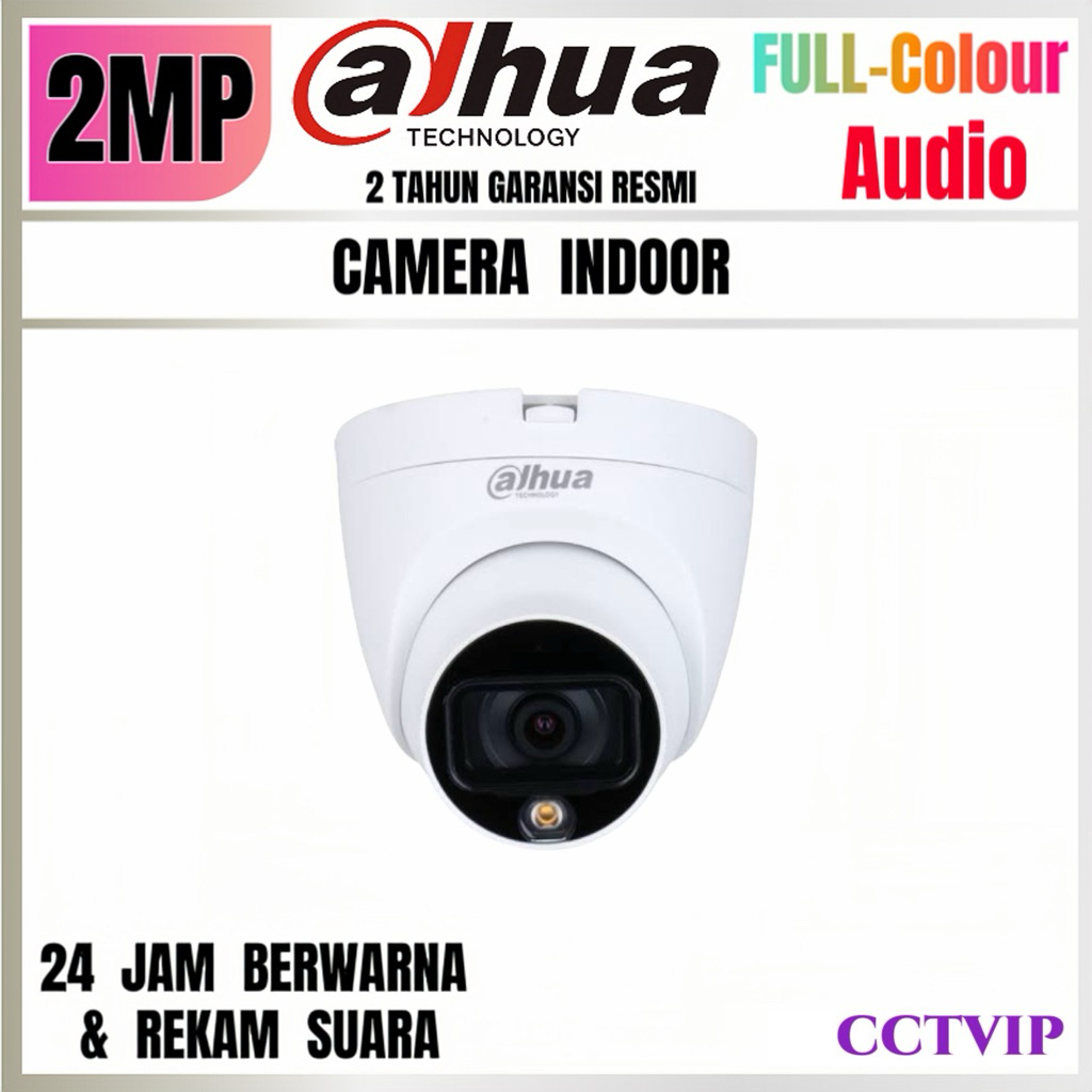 KAMERA  CCTV  DAHUA  2MP  FULL  COLOR  AUDIO  INDOOR