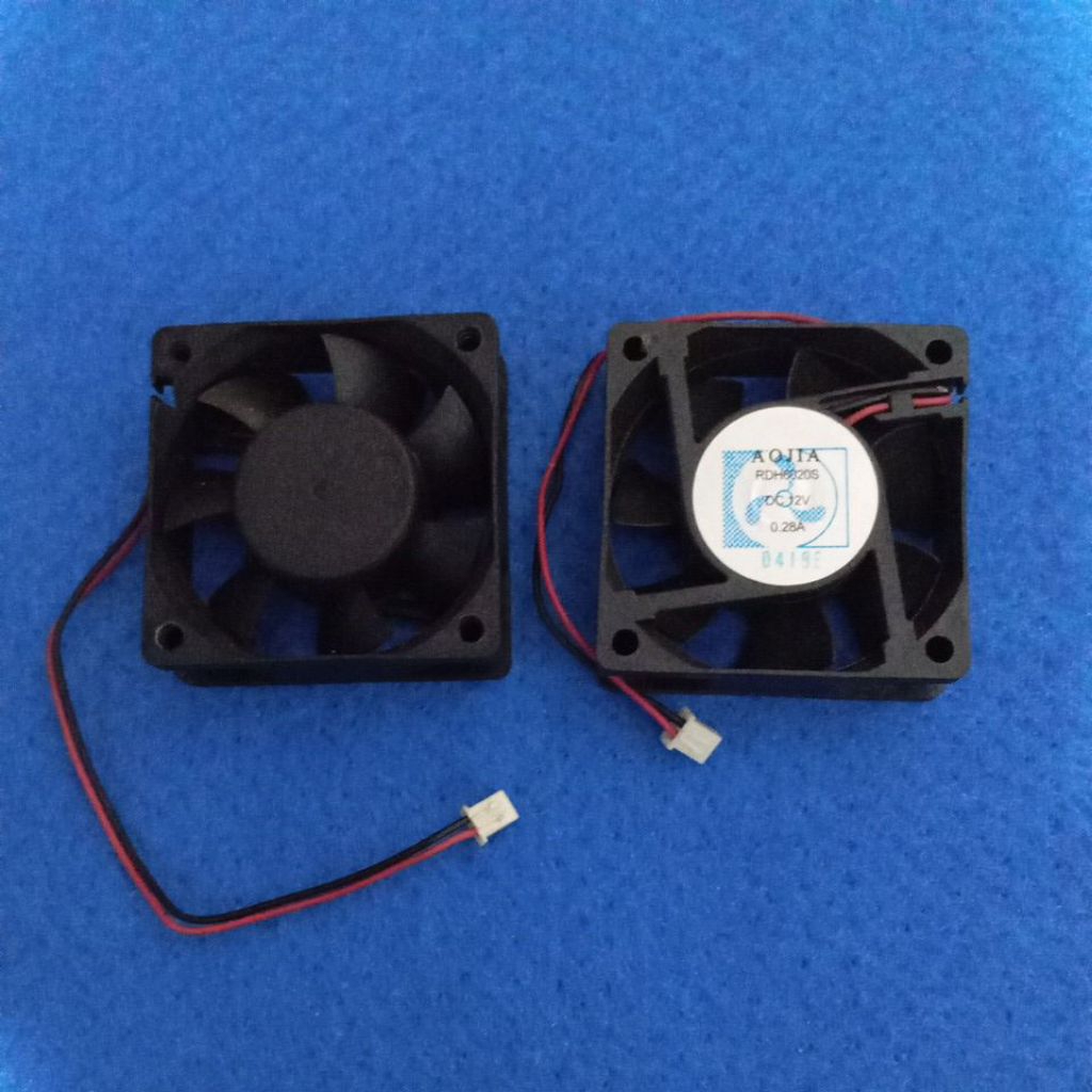Fan dc 6×6 12v0.28A tebal 2cm bekas