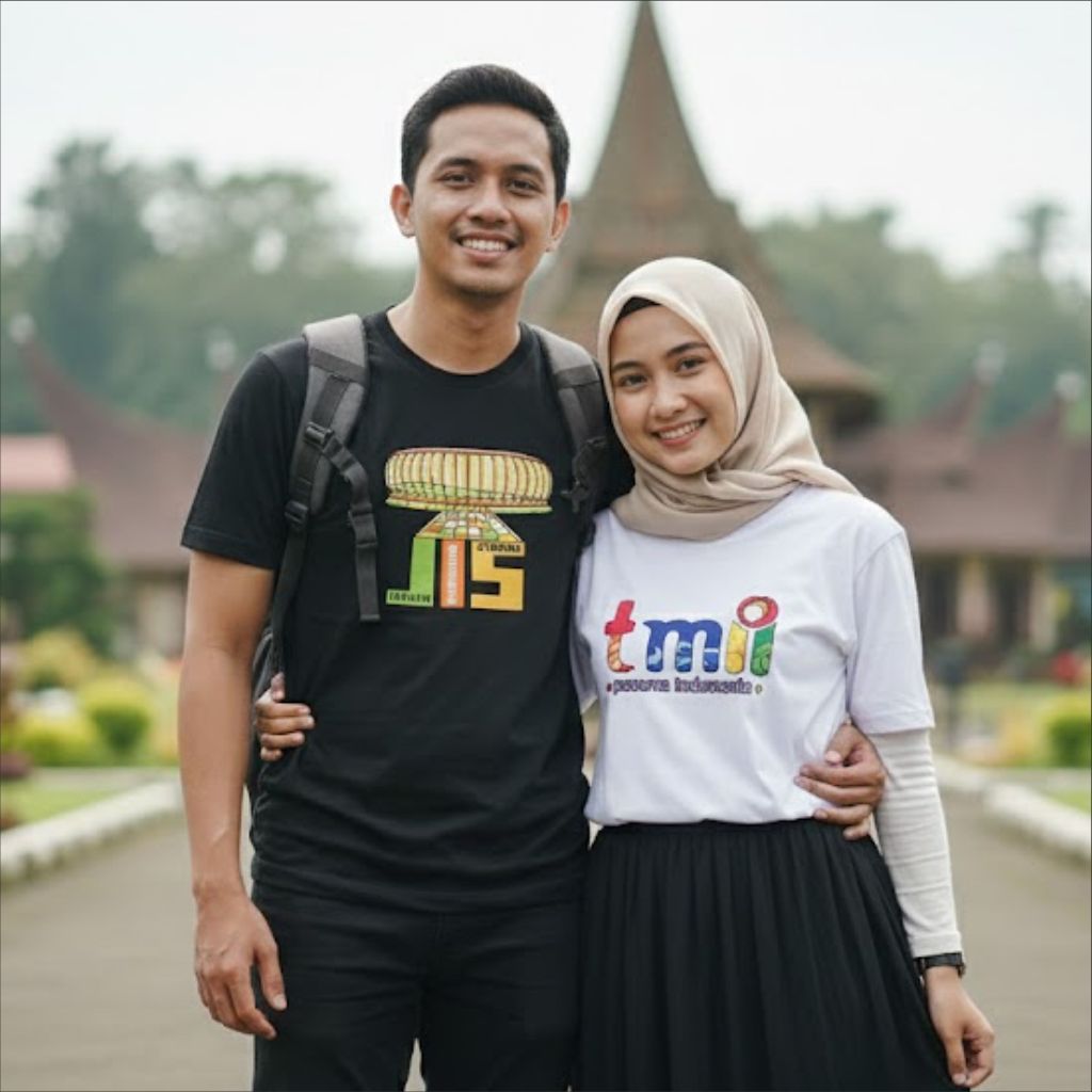 Kaos Souvenir Jakarta Kaos Oleh Oleh Taman Mini TMII Dufan Asli Cotton Combed 30s Premium Unisex Ana