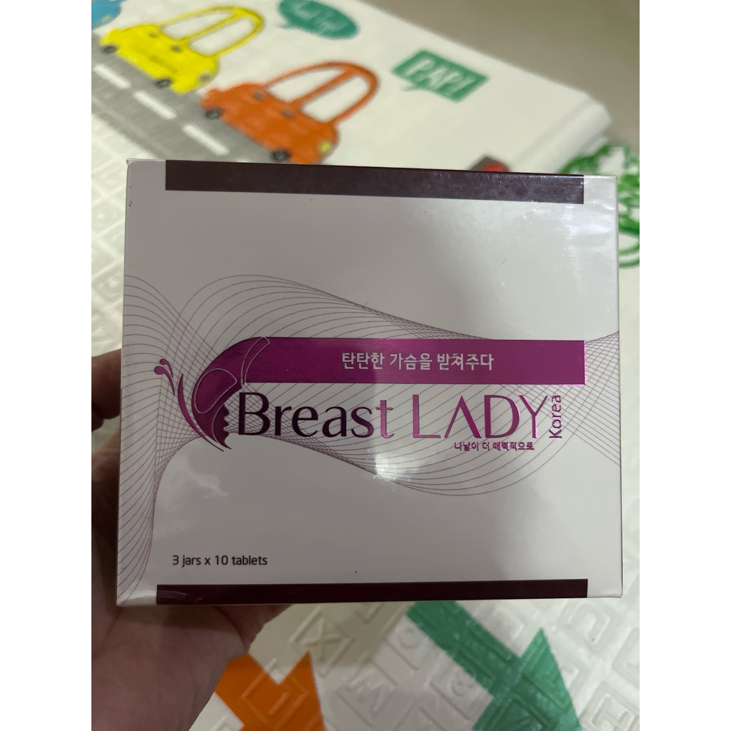 Collagen Breast Lady Korea Original (3jar x 10 tablet)