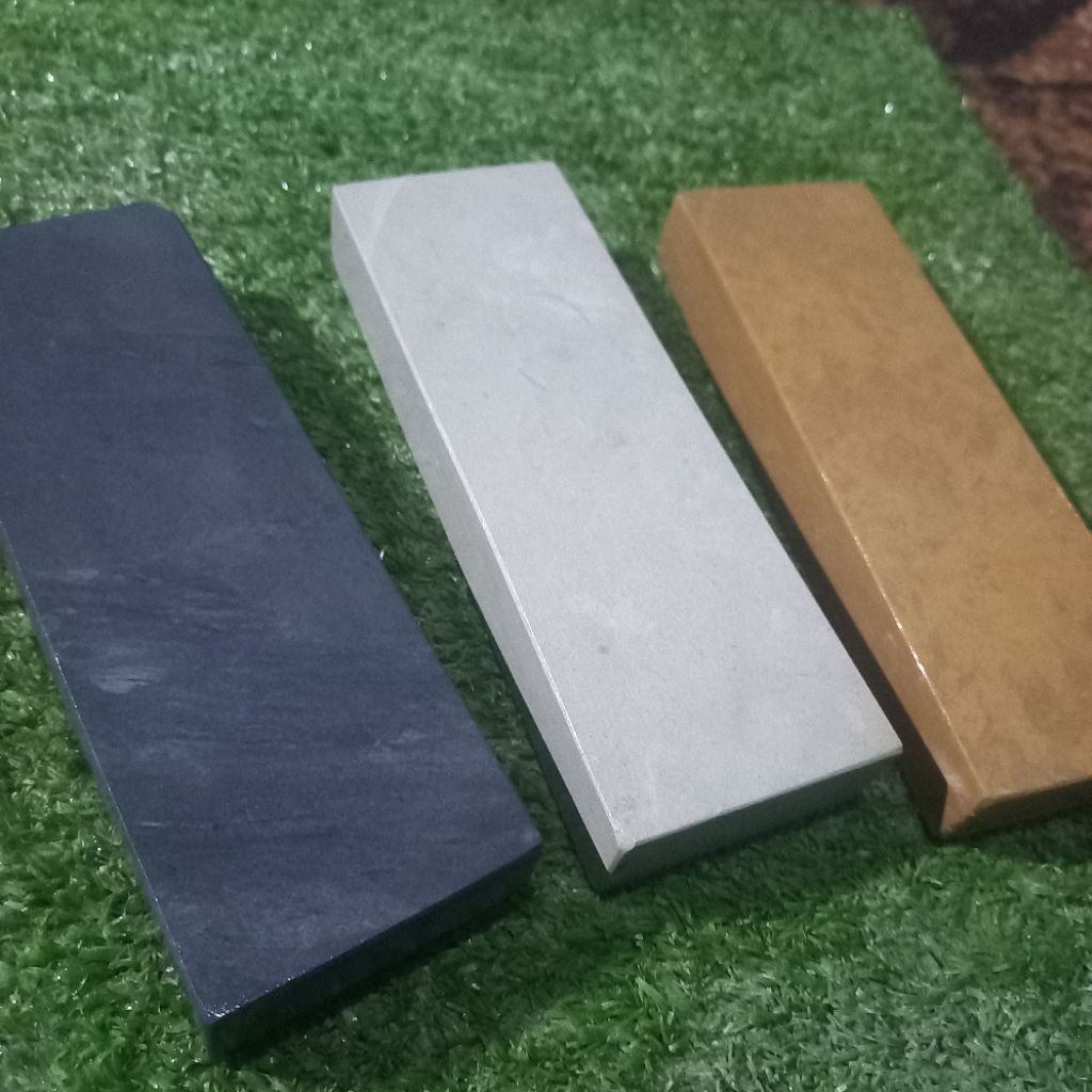Batu asahan asli alam penajam golok pisau, asahan cepat tajam, 1paket isi 3pcs girit 1000,4000 dan 6