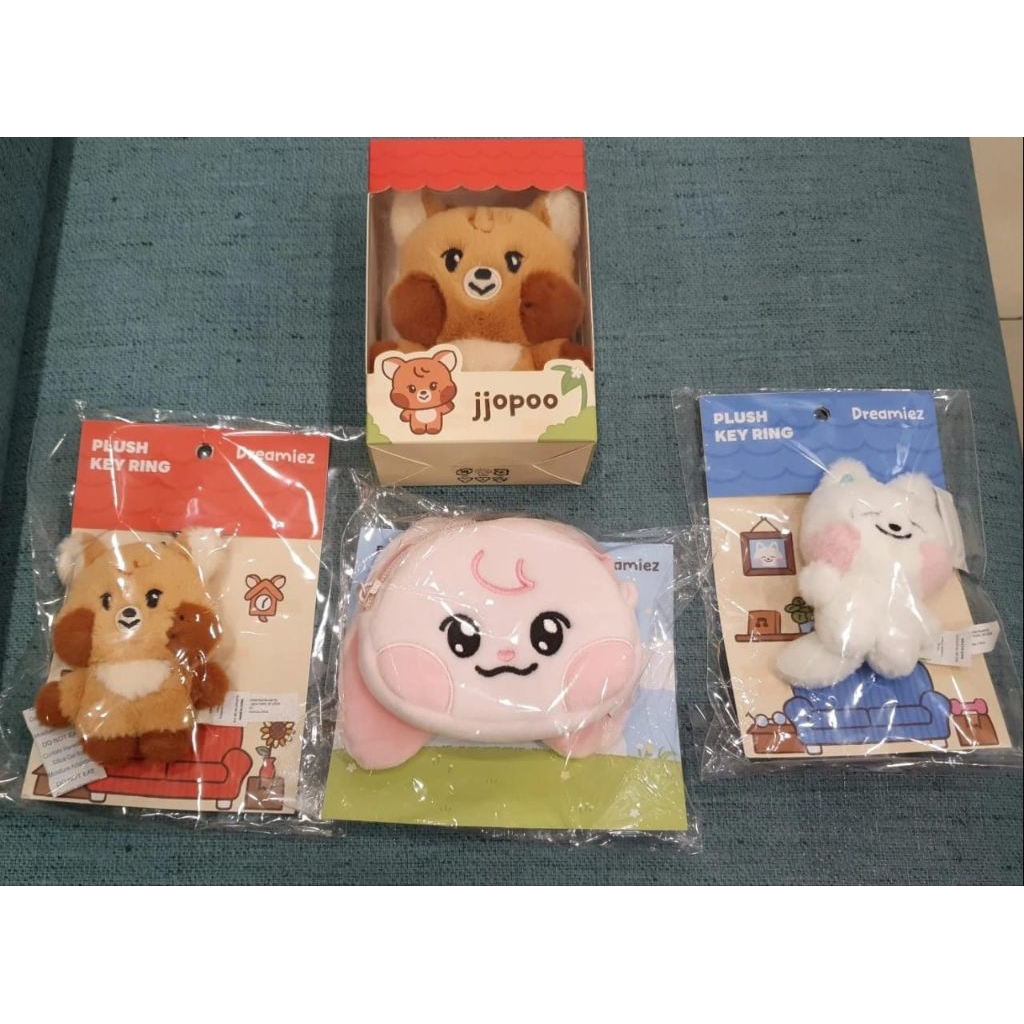 dreamiez plush doll nct dream jjed kkyuping jjopoo keyring face pouch
