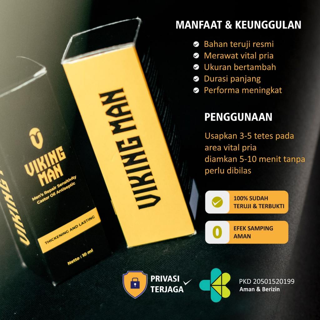 Viking Men Minyak Jarak Ori 100% Mayapulut Herbal Mbak Maya
