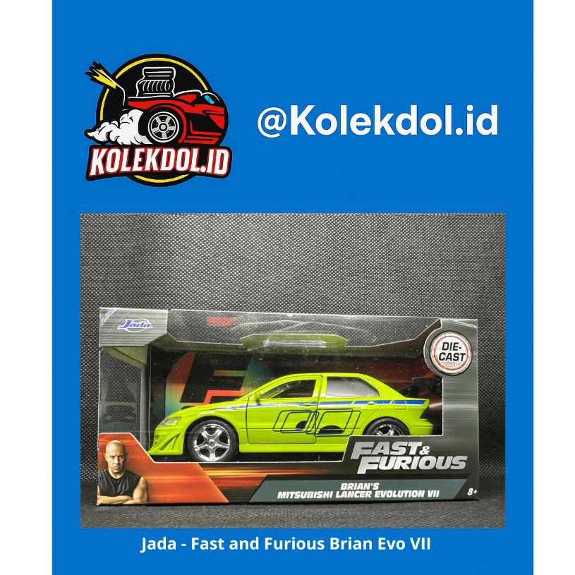 Jada Diecast Fast & Furious – Brian’s Mitsubishi Lancer Evo VII 1:32