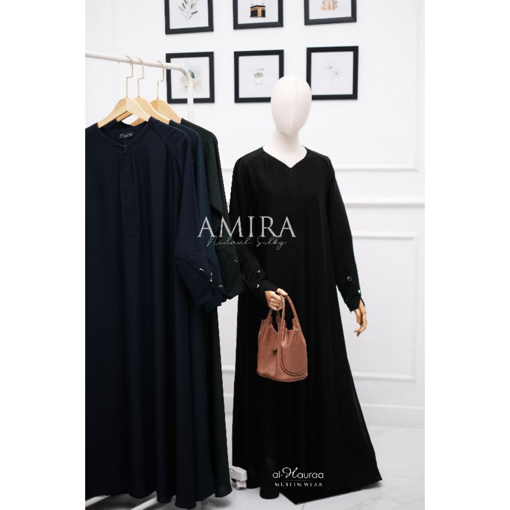 Gamis Amira Jetblack by Al-Hauraa