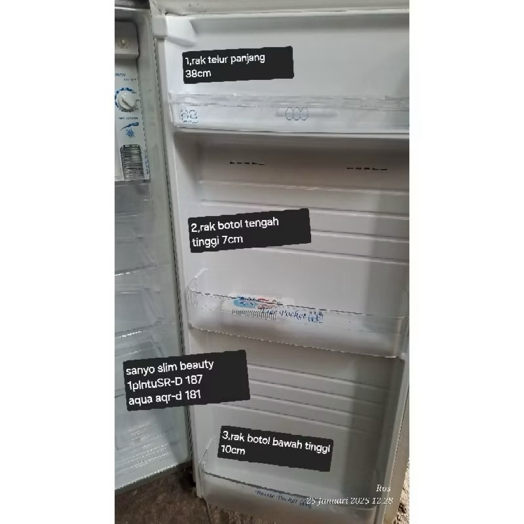 Rak kulkas sanyo slim 1 pintu rak botol kulkas sanyo slim 1 pintu bekas copotan