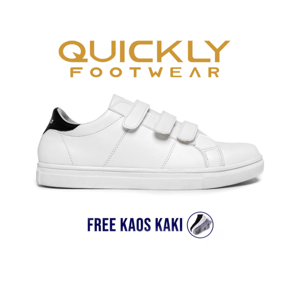 Sepatu Sneakers Pria Tanpa Tali Sepatu Kets Premium Sepatu Kasual Norton White - Quickly x juli_stor