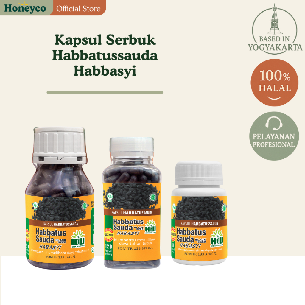 Habbatussauda Serbuk Black Seed - Kapsul Serbuk Habbatussauda Habbasyi HIU