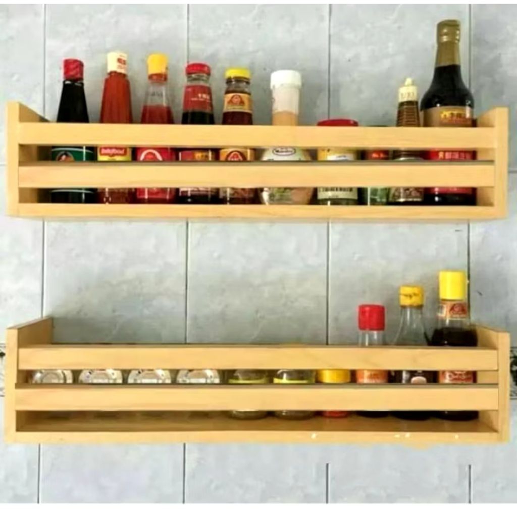 Rak dinding/ Rak bumbu dapur/ Rak multifungsi/ Rak botol kecap dan saus