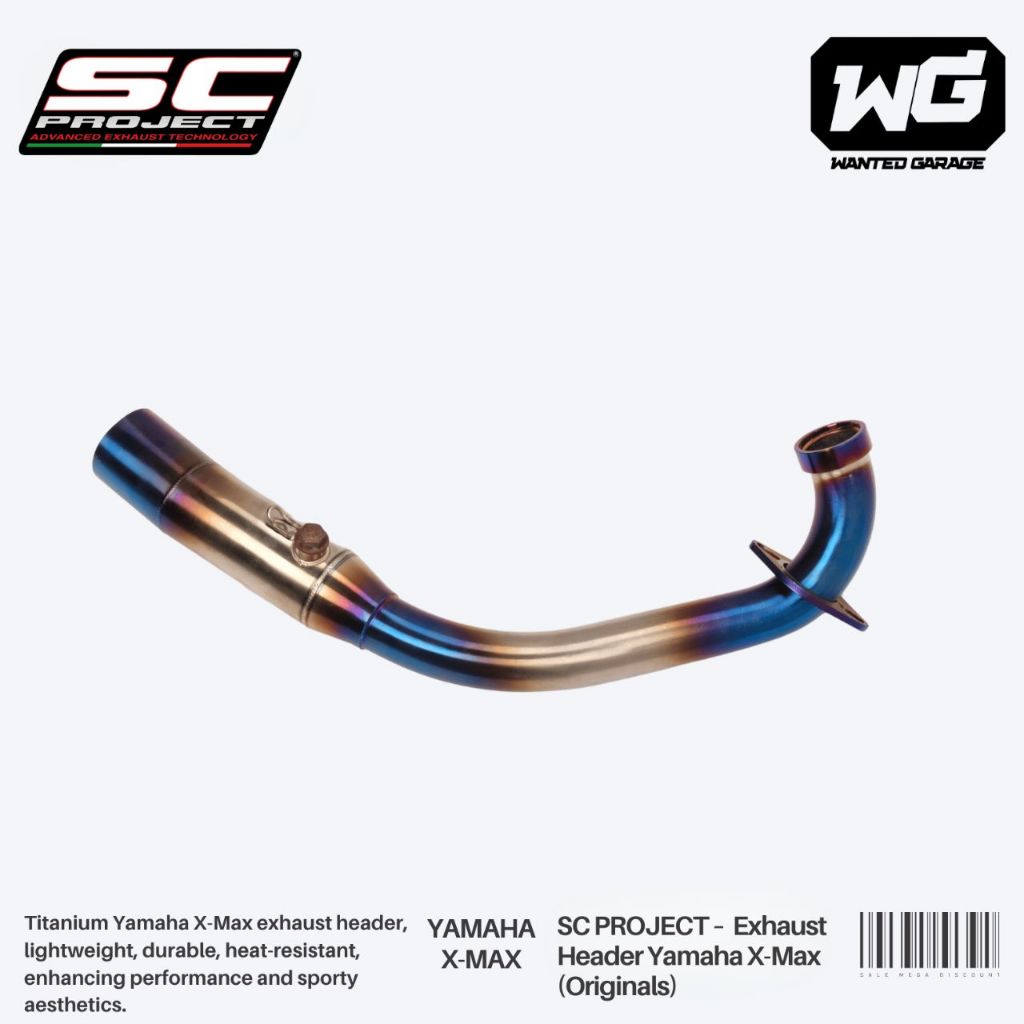 SC Project - Header Muffler Titanium
