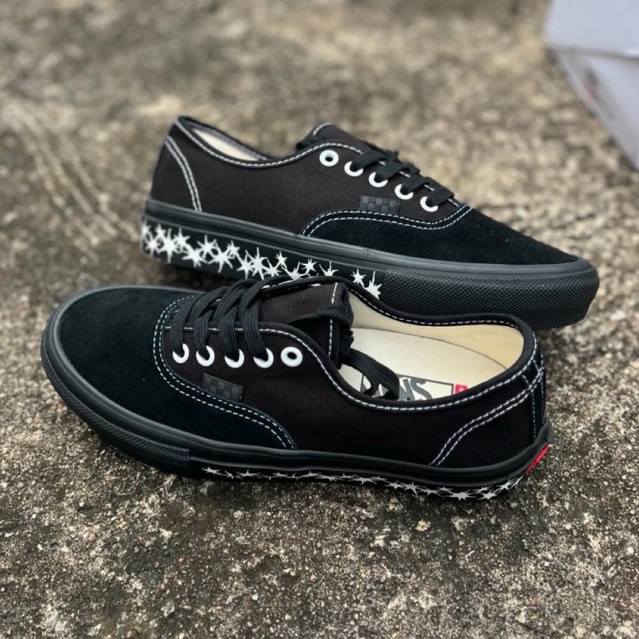 Vans Skate Authentic Splatter Black Original Resmi