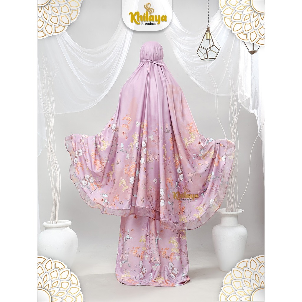 Mukena Silk Premium Renda Mewah Adem Elegan Batik