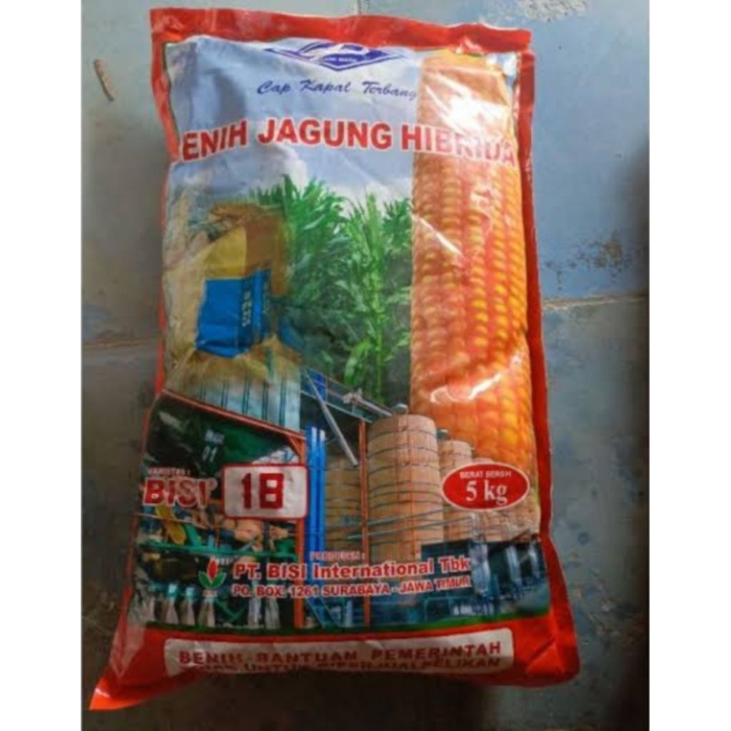 BENIH JAGUNG HIBRIDA BISI 18 KEMASAN 5 KG ORIGINAL