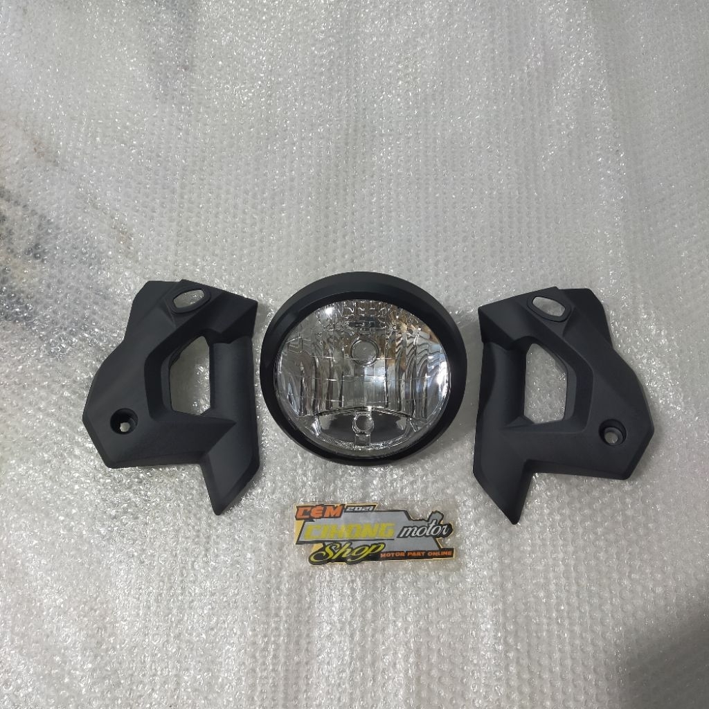 reflektor lampu depan+dudukan Kupingan CB 150 VERZA