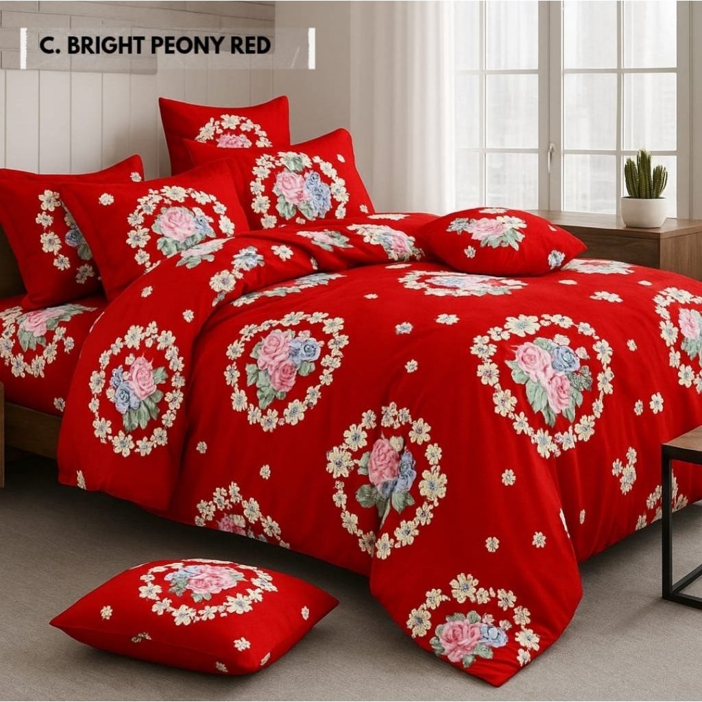 SPREI HOMEMADE UK 180X200X30 160X200X30 DAN 145X200X30 KARET SUDUT DAN 160X30 DOUBLE KARET