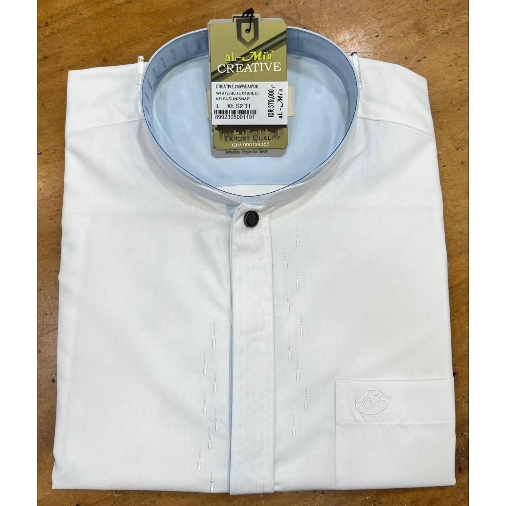 NEW BAJU KOKO AL MIA / ORI / almia CREATIVE LENGAN PENDEK/BAJU KOKO AL MIA TERBARU