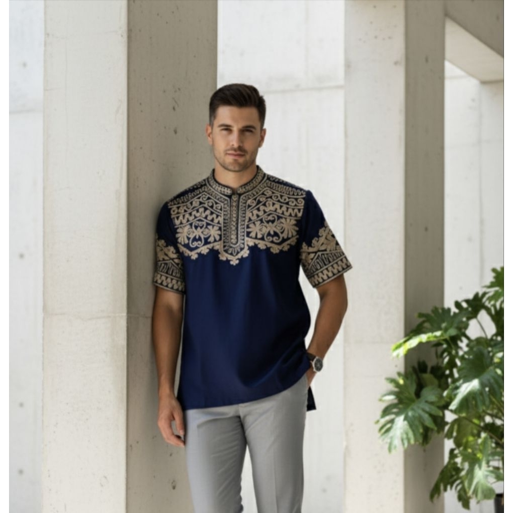 KOKO MUSLIM BORDIR STIK CORNELI ALBIS ALGINA FASHION BISA REQUEST MOTIF BORDIR CUSTOM